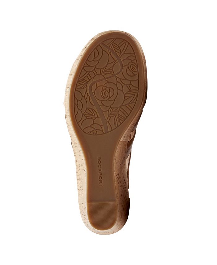 rockport briah gladiator wedge sandal