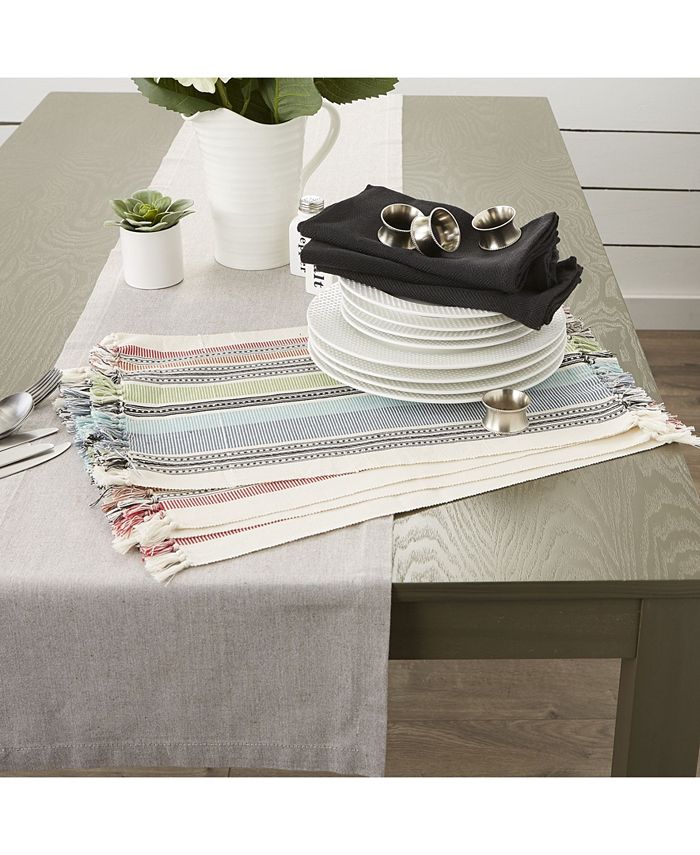 Design Imports Design Import Mediterranean Stripe Placemat, Set of 6 Macy's