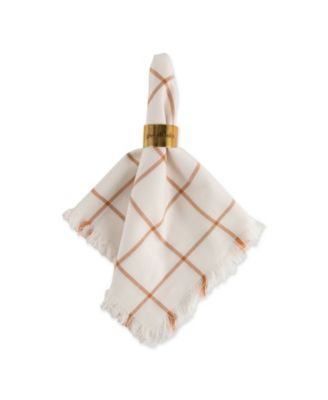 Check Fringed Napkin, Set of 6