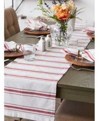 Zig Dobby Stripe Table Runner