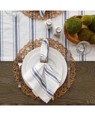 Zig Dobby Stripe Napkin, Set of 6