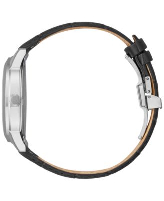 Citizen Eco-Drive Men's Corso Black Leather Strap Watch 40mm