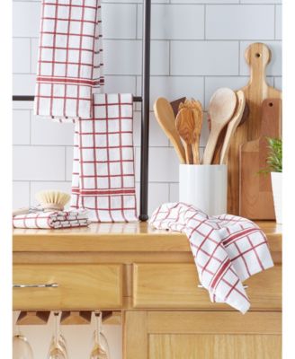 Windowpane Terry Dishtowel, Set of 4
