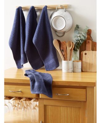 Solid Waffle Terry Dishtowel, Set of 4