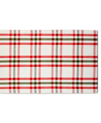 Kitchen and Table Top Jolly Tree Collection Table Runner, Nutcracker Plaid, 14" x 108"