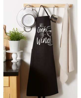 Chef Printed Apron, Cook for Wine, 1 Piece