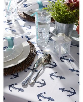 Anchors Print Outdoor Tablecloth, 60" x 84"
