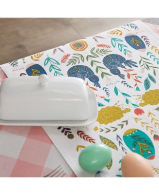 Easter Garden Embellished Table Runner, 14" x 108"