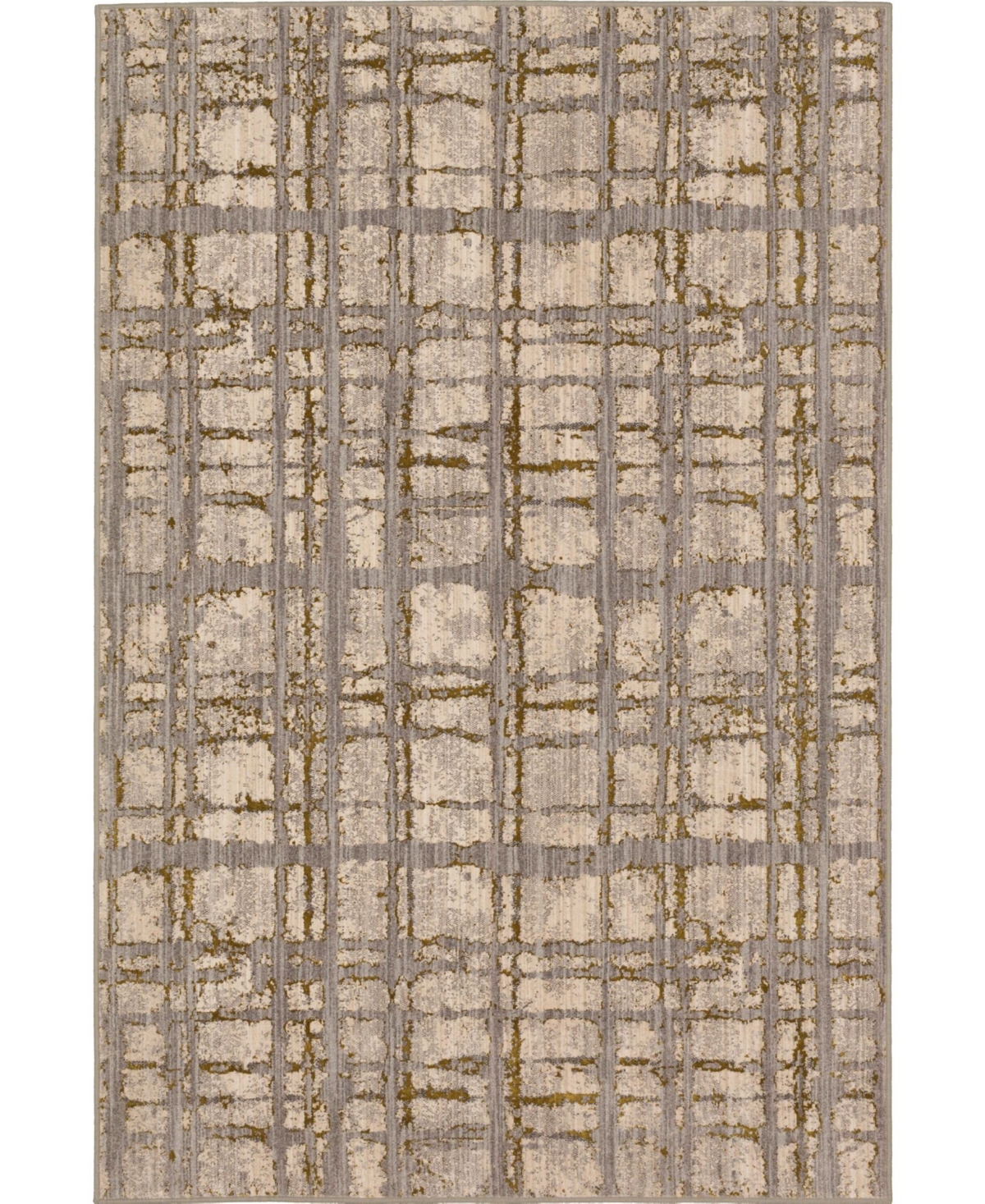 Karastan Axiom Chiasma 5'3in x 7'10in Area Rug - Gold