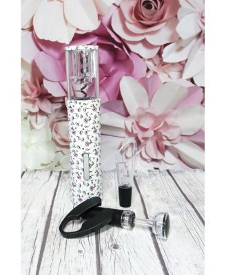 TMD Holdings - Floral Barware Set w/ Electric Opener, Vacuum Wine Stopper, Wine Pourer, Foil Cutter