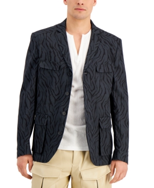 Inc Men's Zebra Hybrid Jacket Created for Macy's
