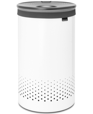 Brabantia 16-gallon Laundry Hamper With Lid In White