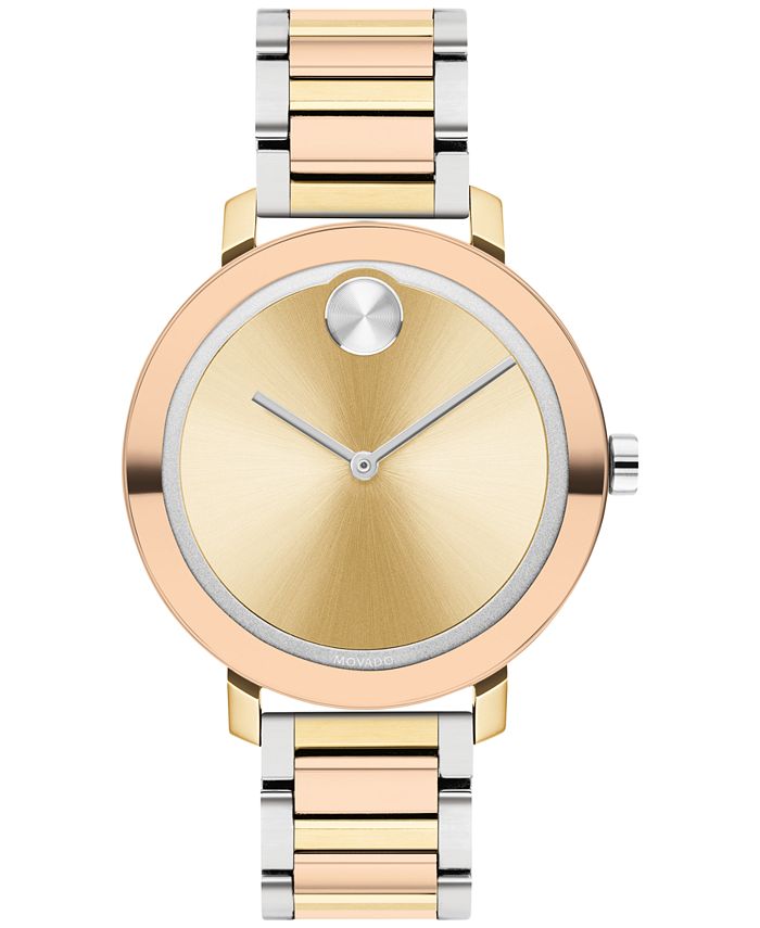 Tri tone women's watch outlet