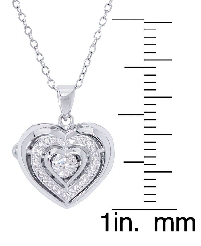 Macy's heart locket necklace clearance