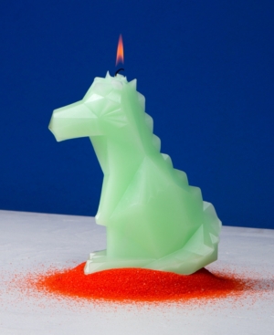54 Degrees Celsius Pyropet Dreki Candle In Green