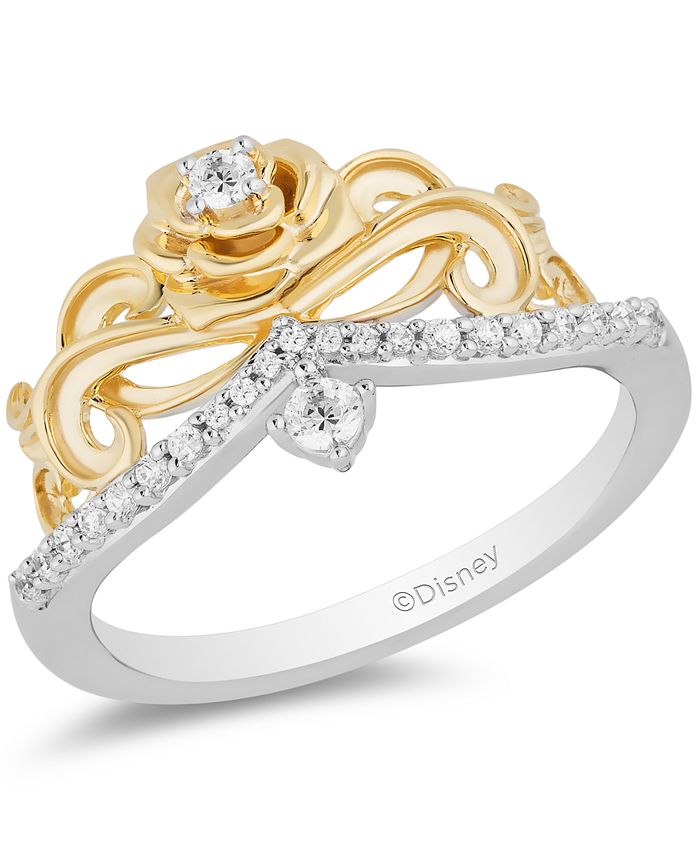 Enchanted disney fine jewelry outlet diamond belle ring