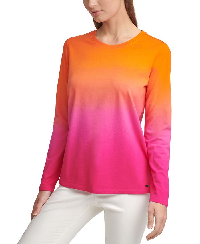 Calvin klein ombre top Clearance