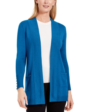 Jm Collection Petite Open-Front Cardigan Created for Macy's