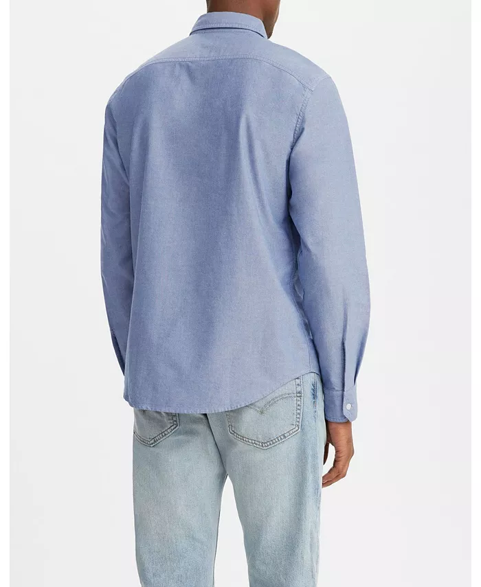 Men's Classic Pocket Regular-Fit Long-Sleeve Shirt - thumbnail 4