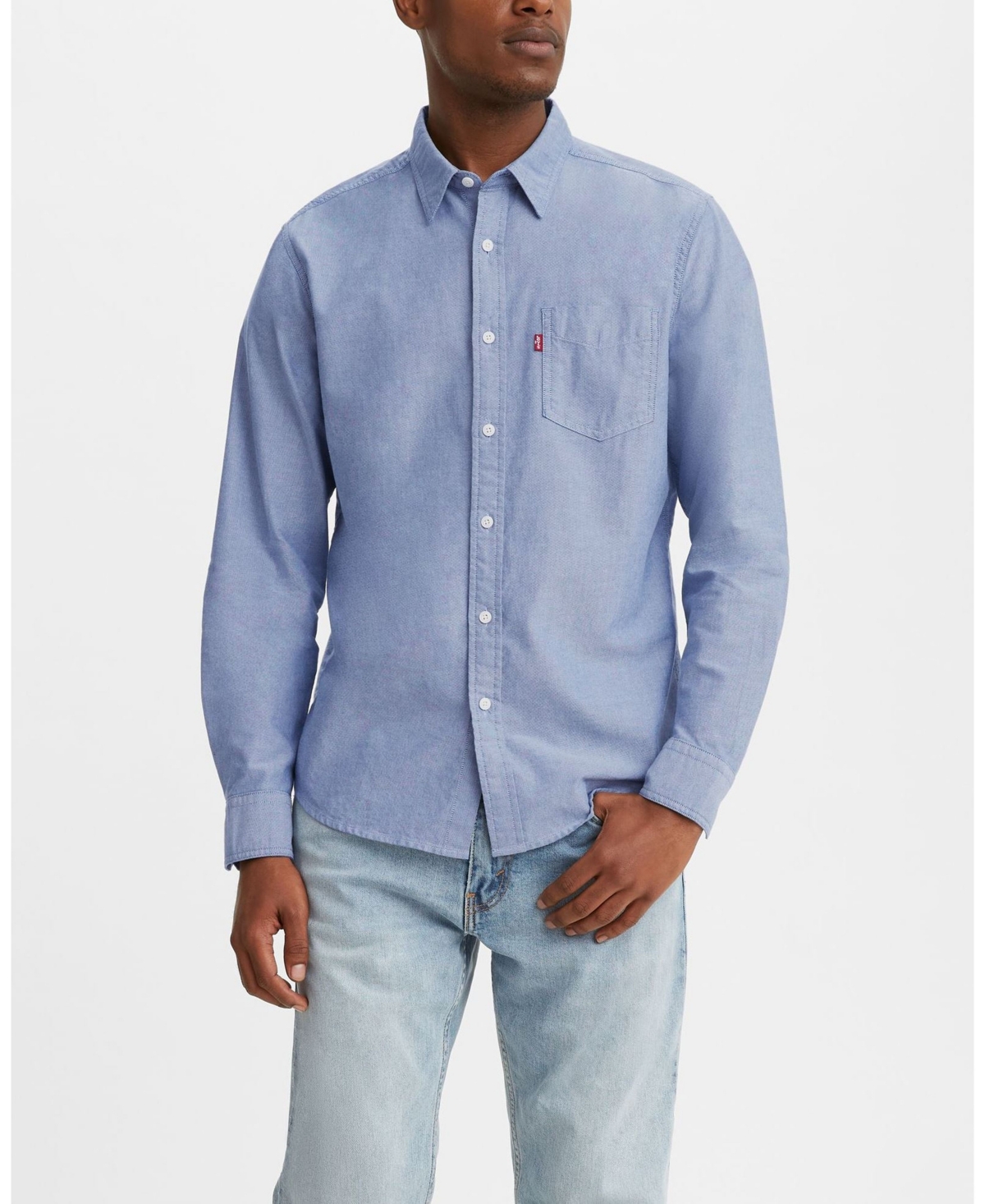Levi's Men's Classic 1 Pocket Regular-Fit Long Sleeve Shirt | Smart Closet