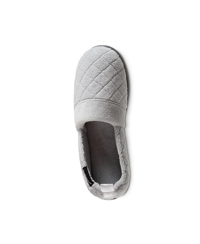 Isotoner Signature Quilted Memory Foam Microterry Slip On Slippers