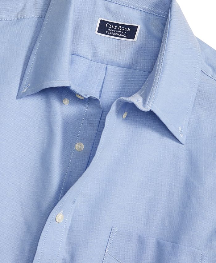 Club Room - Men's Classic/Regular Fit Performance Easy-Care Oxford Solid Dress Shirt