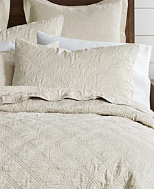 Linen Quilted Sham with Flange, Standard