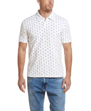 Men's Printed Terry Polo T-shirt