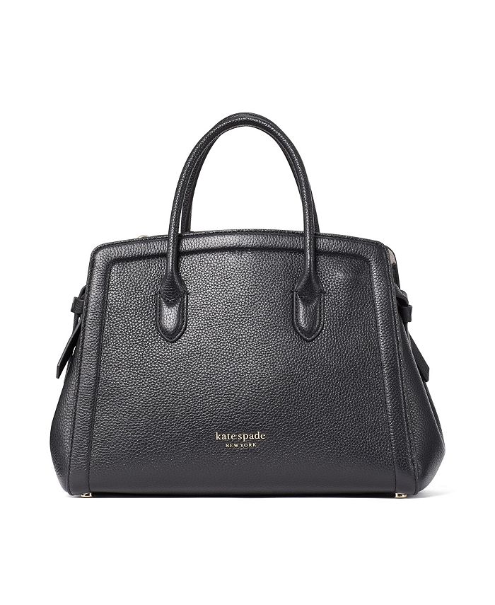 kate spade new york Knott Pebbled Leather Medium Satchel & Reviews -  Handbags & Accessories - Macy's