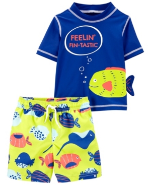 Toddler Boys Fin-Tastic Rashguard Set 2 Piece