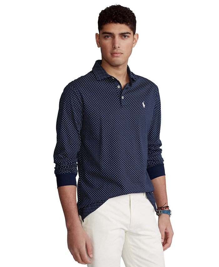 Polo Ralph Lauren Men's Classic-Fit Long Sleeve Soft Cotton Polo Shirt ...