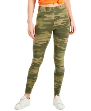 Style & Co Oceana Camo-Print Leggings Created for Macy's