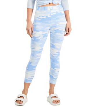 Style & Co Camo-Print Capri Leggings Created for Macy's