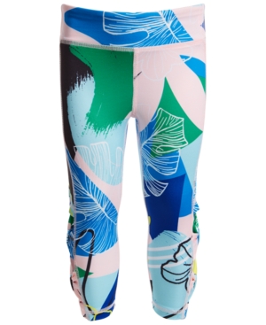 Ideology Little Girls Printed Side Bow Capri Leggings Created for Macy's