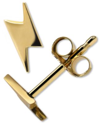 Jac + Jo by Anzie - Lightening Stud Earrings in 14k Gold