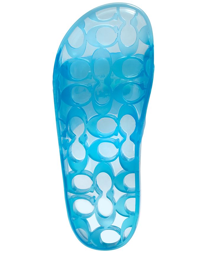 coach women's ulyssa translucent pool slides