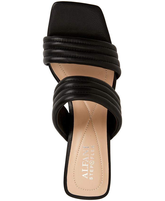 tan quilted slides