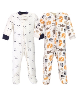Baby Boys Premium Quilted Zipper Sleep and Play 2 Pack