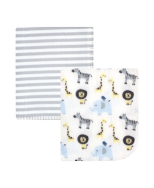 Baby Girls and Boys Fleece Blankets 2 Pack