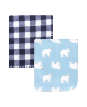 Baby Girls and Boys Fleece Blankets 2 Pack