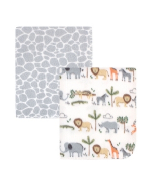 Baby Girls and Boys Fleece Blankets 2 Pack