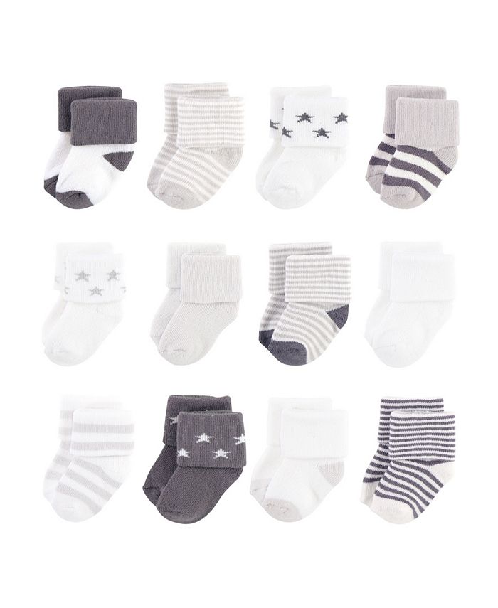Touched by Nature Baby Girls and Boys Organic Cotton Socks, 12 Pack ...