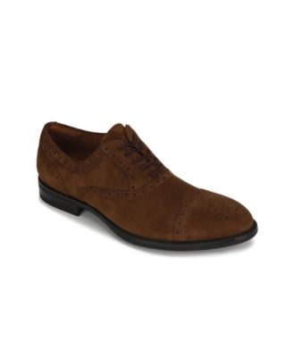 Kenneth Cole New York Suede Wingtip Oxford Dress Shoes Kenneth Cole NEVER TOO HYPE SU Mens Suede Oxfords Shoes  main image 4