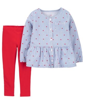 Carter's Baby Girl Heart Top And Legging Set & Reviews - Sets & Outfits ...