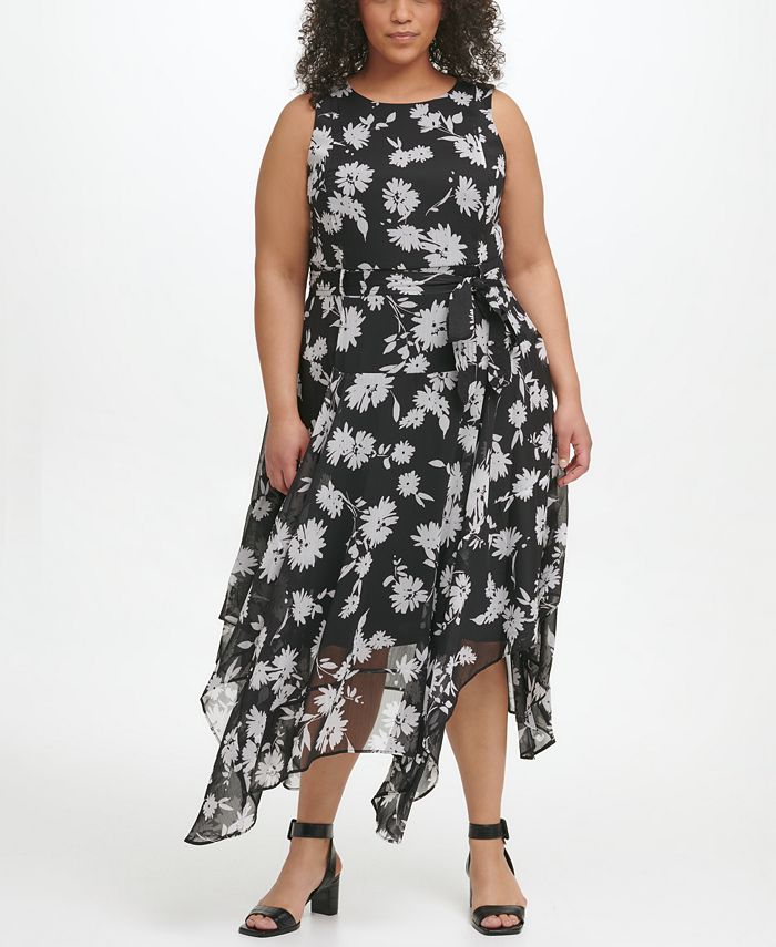 Calvin klein plus online size dresses macy's