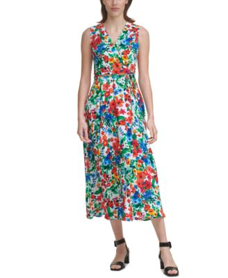 Calvin Klein - Floral-Print Maxi Dress