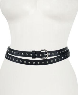 Rebecca Minkoff Studded Double-Wrap Leather Belt - Macy