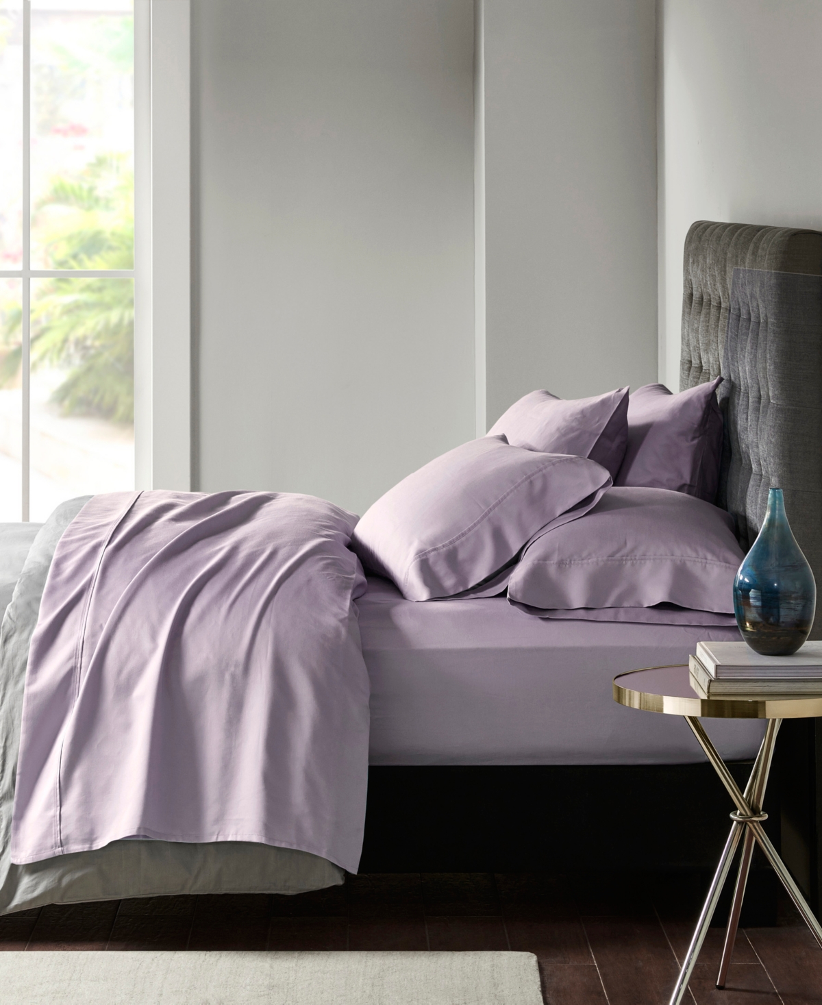 Madison Park 800 Thread Count Sateen Sheet Set In Purple