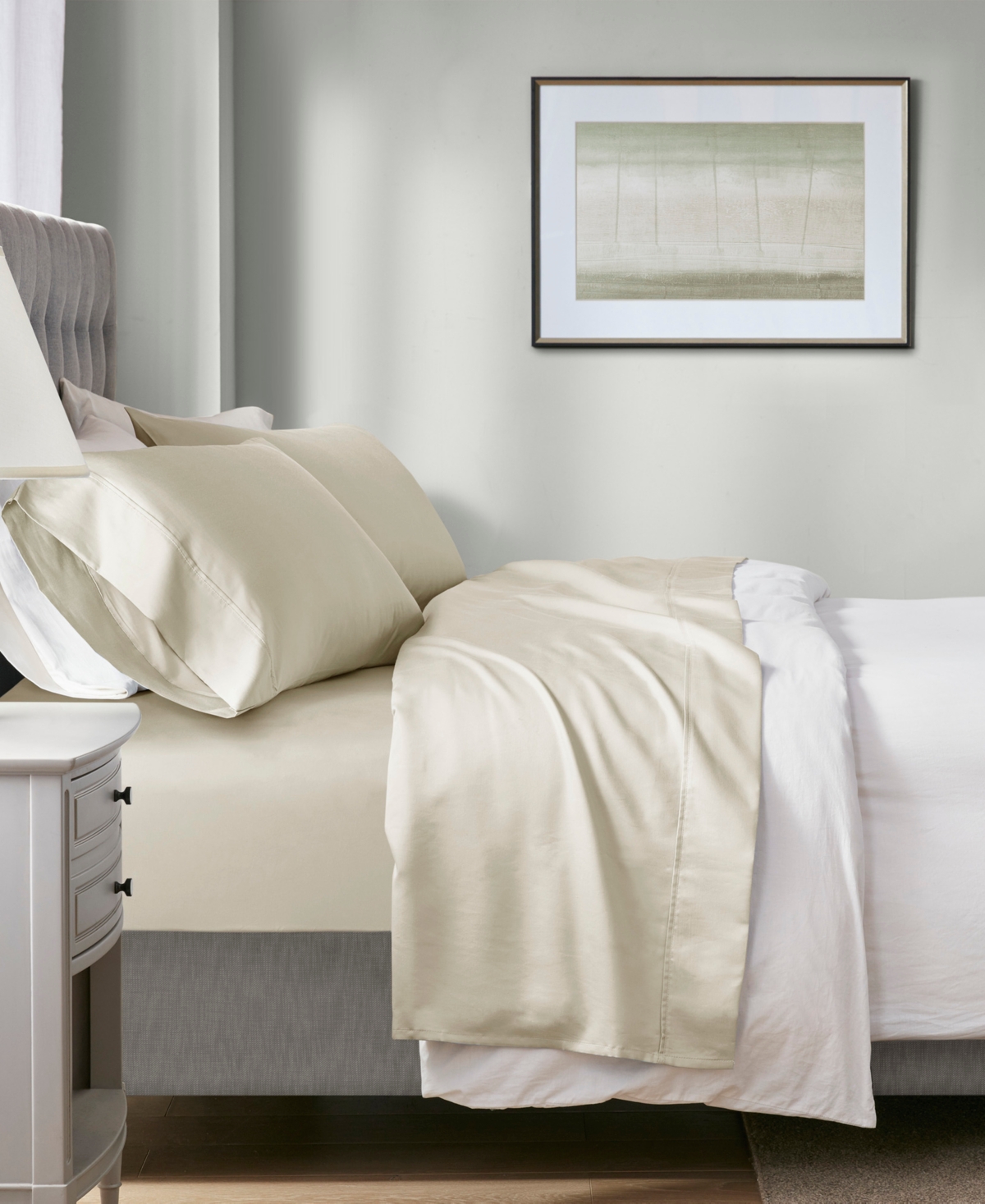 Beautyrest Temperature Regulating 1000 Thread Count Cotton Sateen Blend 4-Pc. Sheet Set