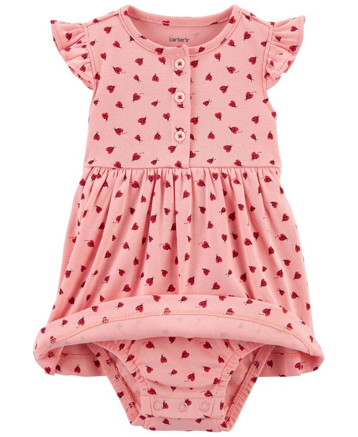 Carter's Baby Girls Bodysuit Dress and Cardigan Set, 2 Pieces - Macy's